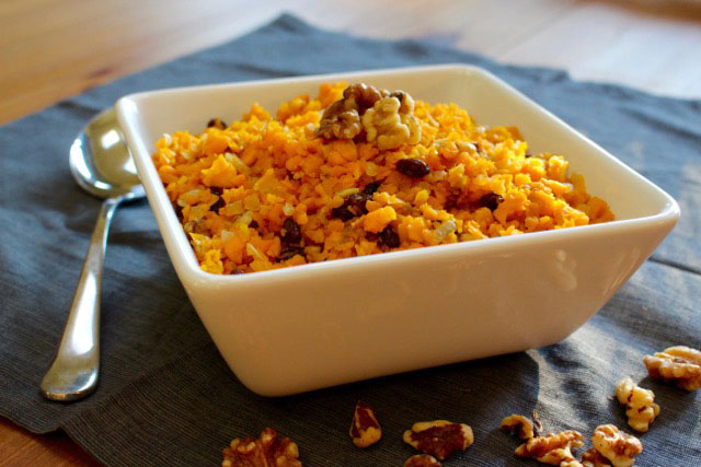 Butternut “Rice” Pilaf